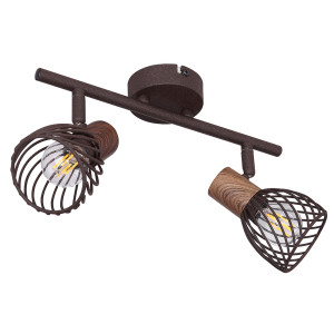 LED Deckenleuchte, Gitter Spots verstellbar L 30 cm