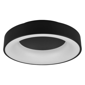 LED Deckenleuchte, schwarz-matt, Switch-Dimmer, 45 cm
