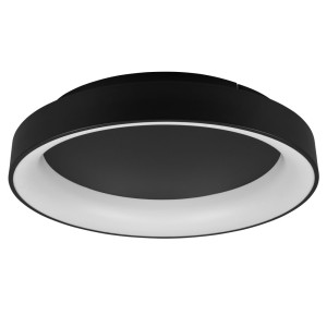 LED Deckenleuchte, schwarz, Fernbedienung, dimmbar, 60 cm