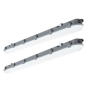 2er Set LED Wannenleuchten, 4320 Lumen, kaltweiß