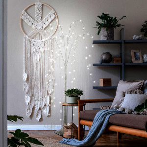 LED Dekobaum, Weiden-Design, weiß, 100 LED´s, H 120 cm