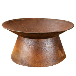 Feuerschale, Rost-Optik, rund, 50 cm
