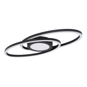 LED Deckenlampe, weiß, oval, Ring-Design, L 57 cm