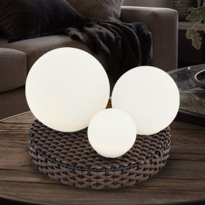 LED Tischleuchte, 1x LED 12W inkl., 15cm, Rattan, 12 Watt