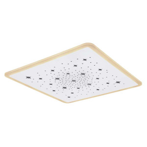 LED Deckenleuchte, Farbwechsler, Schirm mit Stern-Stanzungen
