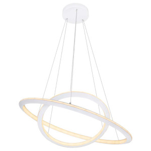 LED Hängeleuchte, verstellbar, CCT, dimmbar, opal, 80 Watt