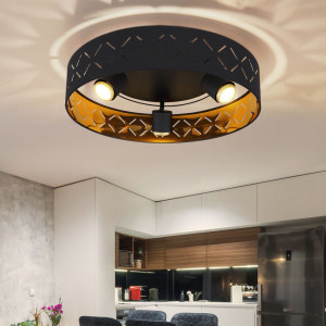 LED Deckenleuchte,  bewegliche Spots Schirm Dekorstanzungen