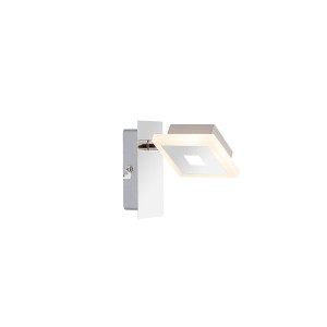 LED Strahler, 1x LED á 5W inkl., Wandschild rechteckig