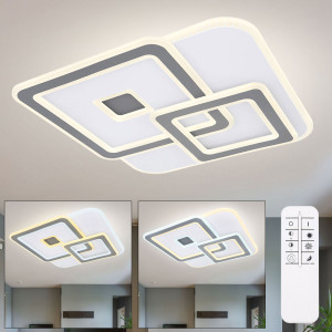 Smart LED Deckenleuchte, Fernbedienung, App-Steuerung, L 50 cm