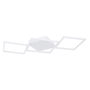 LED Deckenleuchte, Aluminium, weiß, quadrat, L 79,8 cm