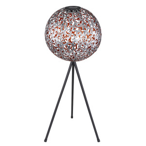LED Solar Stehleuchte, silber antik, orientalische Design H 80 cm