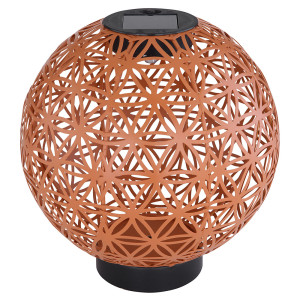 LED Solarleuchte, orientalisches Ton Design, 20 cm