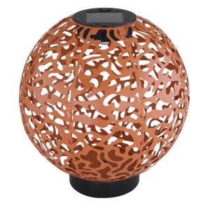 LED Solarleuchte, orientalisches Ton Design, 20 cm