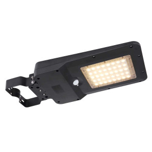 LED Solarleuchte, IP65, Baustrahler, schwenkbar, schwarz