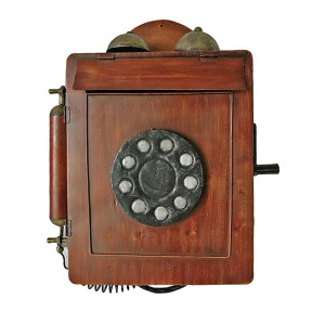 Briefkasten, Telefon Design, abschließbar, H 51 cm