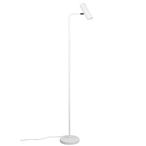 Stehleuchte, weiß-matt, Spot verstellbar, H 151 cm
