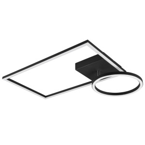 LED Deckenleuchte, schwarz, verstellbar, Switch Dimmer, 30 cm