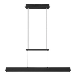 LED Hängeleuchte, SWITCH-DIMMER, schwarz, H 95-150 cm