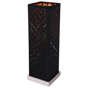 RGB LED Tischleuchte, schwarz, gold, Bluetooth Lautsprecher