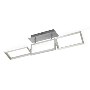 LED Deckenleuchte, ALU, silber, beweglich, L 81,5 cm