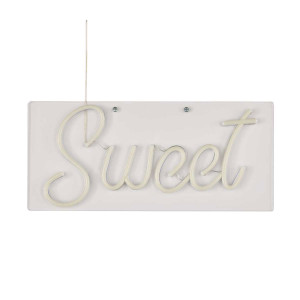 LED Wandleuchte, Silikon, Sweet, weiß, USB, L 45 cm