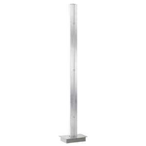LED Stehleuchte, silber, Touch-Dimmer, H 141 cm