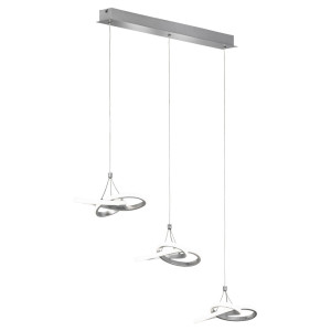 LED Hängeleuchte, geschwungen, Höhenverstellbar, L 82 cm
