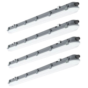 4x LED Wannenleuchte, 5760 Lumen, neutralweiß, L 150 cm