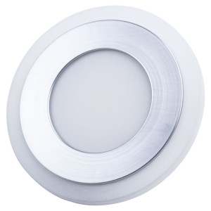 LED Einbaustrahler, nickel matt, D 12 cm