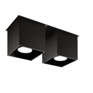 Deckenstrahler, Aluminium schwarz, L 26 cm