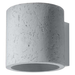 Wandleuchte, Beton Grau, UP DOWN, H 12 cm