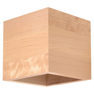 Up & Down Wandleuchte, Holz natur, H 10 cm