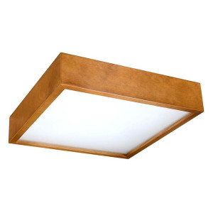 Deckenleuchte, Eiche, Glas, Holz, L 38,5 cm