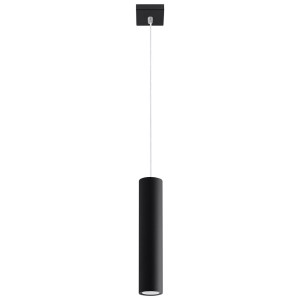 Pendelleuchte, Stahl, schwarz, 1-Flammig, H 100 cm
