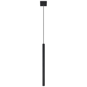 Pendelleuchte, Schwarz, Stab-Optik, Stahl, H 100 cm