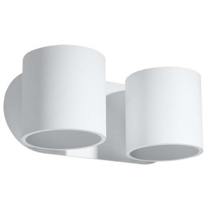 Wandleuchte, Weiß, 2-flammig, UP DOWN, ALU, L 26 cm