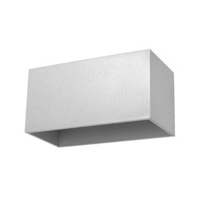 Wandleuchte, Grau, ALU, UP DOWN, H 20 cm