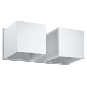 Wandleuchte, Weiß, Aluminium, UP DOWN, 2-flammig, H 26 cm