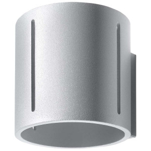 Wandleuchte, Grau, ALU, UP DOWN, H 12 cm