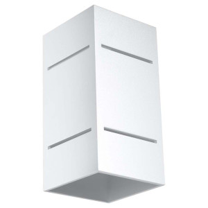 Wandleuchte, Weiß, ALU, UP DOWN, H 10 cm