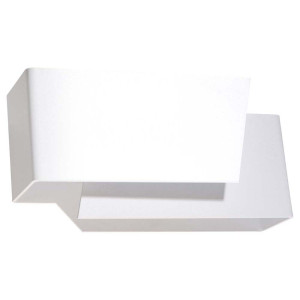 Wandleuchte, Weiß, Stahl, UP DOWN, L 20 cm
