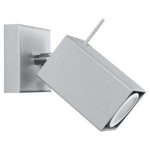 Wandleuchte, Grau, Beweglicher Spot, L 15 cm