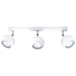 Deckenleuchte, Weiß, Bewegliche Spots,  L 45 cm