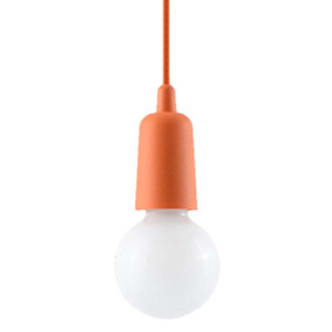 Pendelleuchte, Orange, PVC, H 90 cm