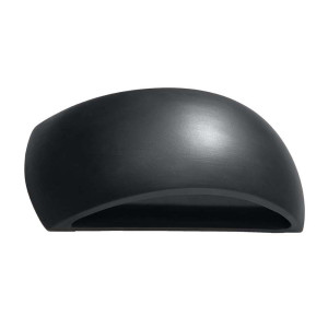 Wandleuchte, Schwarz, Glas, Keramik