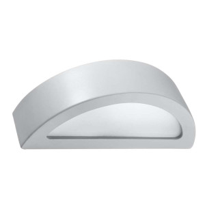 Wandleuchte, UP DOWN, Keramik, Glas, Grau