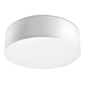 Deckenleuchte, weiß, Stahl PVC, rund Design, 35 cm