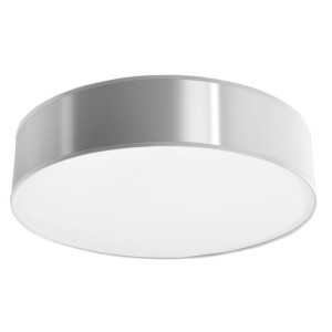 Deckenleuchte, rund, schwarz, Stahl PVC, 45 cm