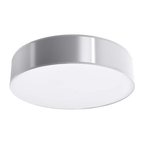 Deckenleuchte, Grau, Stahl, PVC