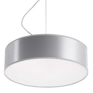 Pendelleuchte, Grau, PVC, H 80 cm